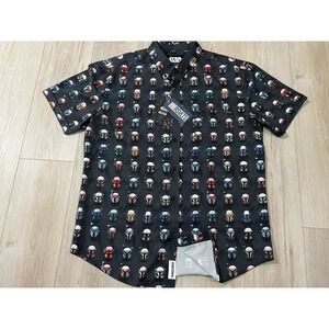 Star Wars RSVLTS Mandalorian This is The Way Printed Button Down Shirt XL